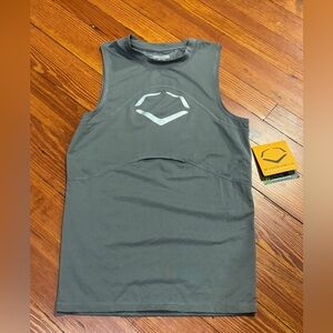 #17 EvoShield G25 chest guard Sleeveless shirt charcoal grey adult small